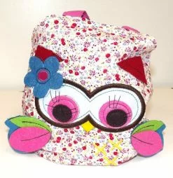 Scripture Tote Owl Pink