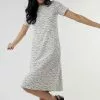 Sweet Salt Short Sleeve Front Pockets Dress Gray -Modest Clothing Sales 1362060 P Short Sleeve Front Pockets Dress Gray 165375