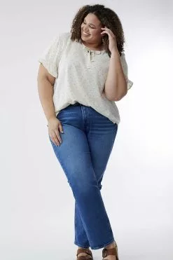 Sweet Salt Neck Tie Ruffle Sleeve Top White Floral