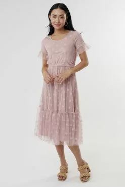 Sweet Salt Dress Soft Tulle A-Line Dusty Pink