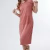 Sweet Salt Dress Knit Solid Hood With Pocket Rose -Modest Clothing Sales 1395495 P Dress Knit Solid Hood with Pocket Rose 71381