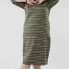 Sweet Salt 3/4 Sleeve Band Neck Dress Olive -Modest Clothing Sales 3 4 Sleeve Band Neck Dress Olive 55163