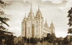 Chad Hawkins Recommend Holder Antiqued Salt Lake Temple Horizontal