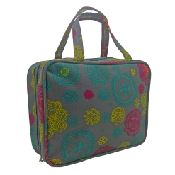 Scripture Tote Grey Floral Regular