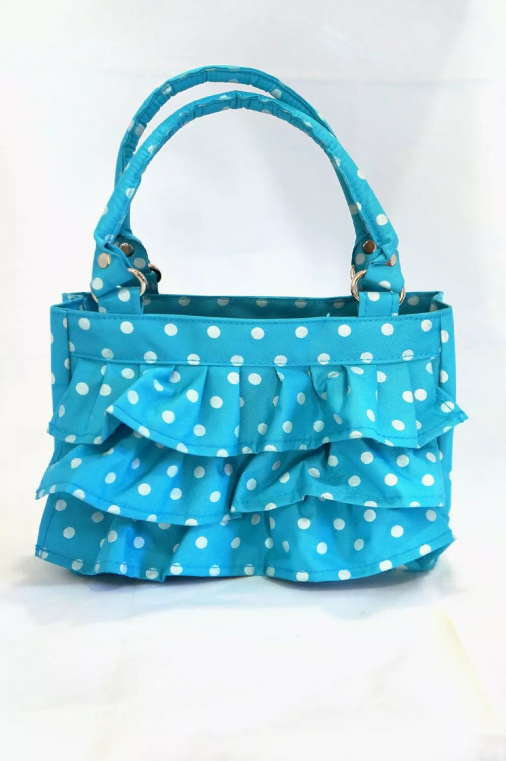 Scripture Tote Turquoise With Dots 3 Scripture Tote Turquoise With Dots