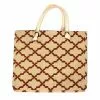 Trellis Handbag Marsala