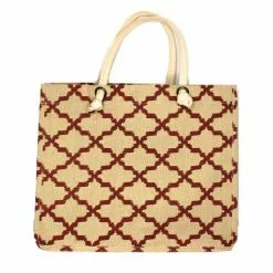 Trellis Handbag Marsala