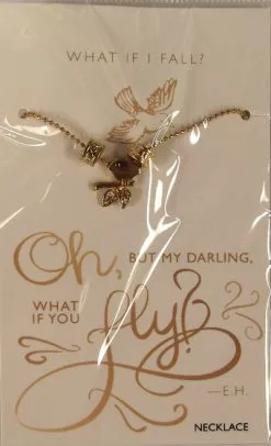 Necklace Gold Bird What If I Fall