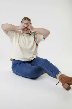 Sweet Salt Cuffed Dolman Sleeve Top Cream