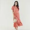 Sweet Salt Dress A Line Midi With Ruffle Coral 2 Sweet Salt Dress A Line Midi With Ruffle Coral -Modest Clothing Sales Dress20A20Line20Midi20with20Ruffle20Coral 15423
