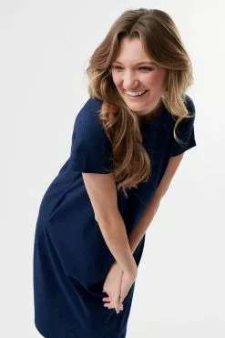 Sweet Salt Dress Back Darts Knee Navy