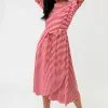 Sweet Salt Dress Dolman Sleeve Wrap Skirt Red/White
