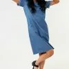 Sweet Salt Dress Short Cuffed Sleeve Blue -Modest Clothing Sales Dress20Short20Cuffed20Sleeve20Blue2041437