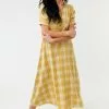 Sweet Salt Dress Sweetheart Neck Pleated Sleeve Mustard -Modest Clothing Sales Dress20Sweetheart20Neck20Pleated20Slv20Mustard2040435