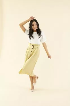 Sweet Salt Skirt Paper Bag Mustard
