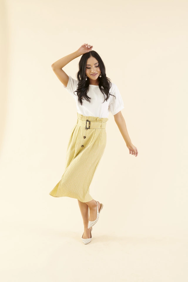 Sweet Salt Skirt Paper Bag Mustard 3 Sweet Salt Skirt Paper Bag Mustard