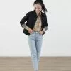 Sweet Salt Top Denim Jacket Black