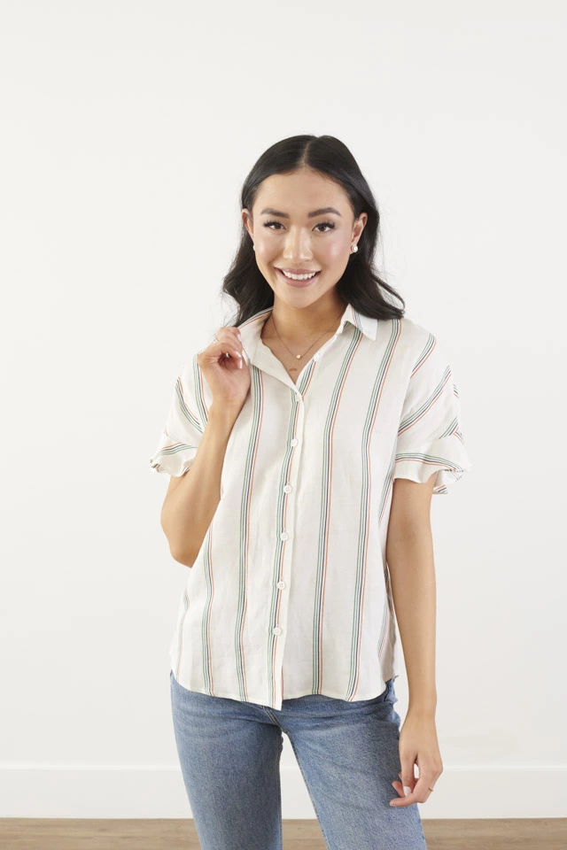 Sweet Salt Top Dolman Sleeve Collar White Stripes 3 Sweet Salt Top Dolman Sleeve Collar White Stripes