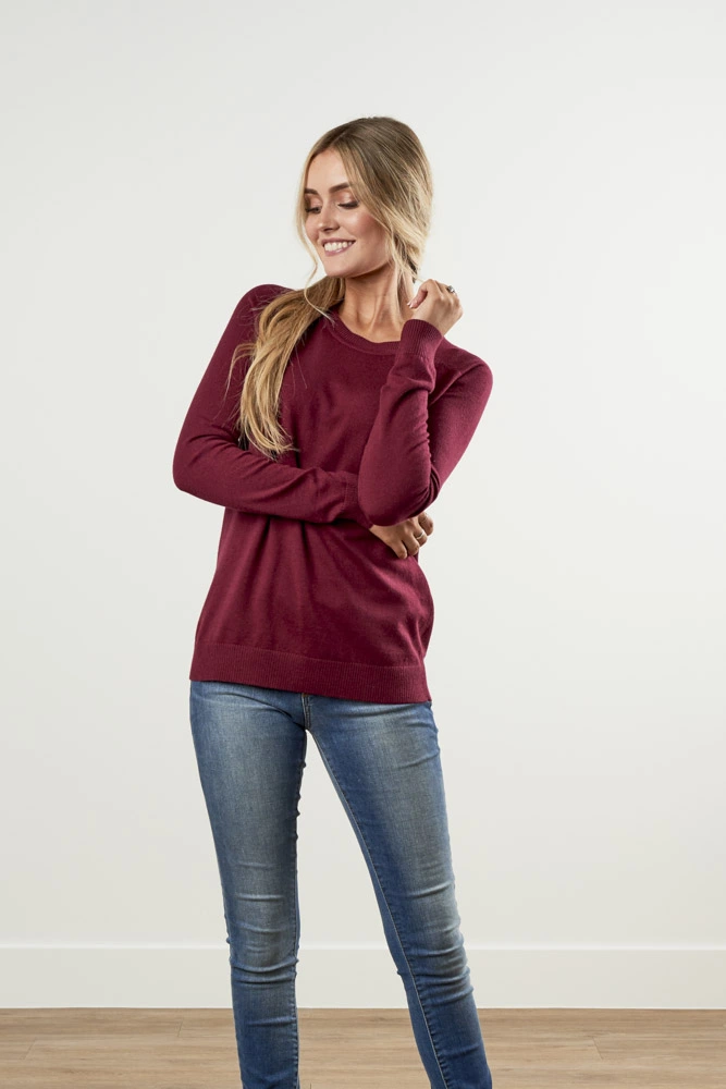 Sweet Salt Burgundy Sweater 3 Sweet Salt Burgundy Sweater