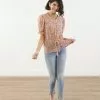 Sweet Salt Top V Neck Button Down Orange Floral -Modest Clothing Sales Top20V20Neck20Button20Down20Orange20Floral 17618