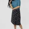 Sweet Salt True Wrap Skirt Black