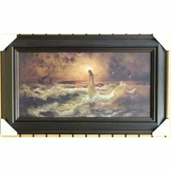 Julius Sergius Von Klever Christ Walking On The Water Framed Art