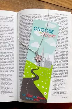 Baptism Flower Flower Path Necklace/Bookmark