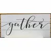 Gather Wall Art Wood White Black 31X14 Inch -Modest Clothing Sales 108287620gather