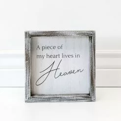 Adams & Co A Piece Of My Heart Lives In Heaven 7x7