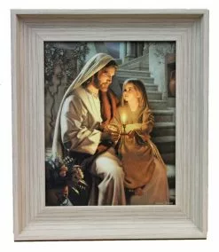 Simon Dewey Let Your Light So Shine 11x13 Textured Light Frame