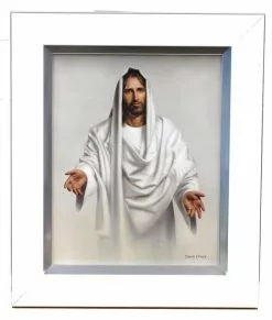 Simon Dewey Abide With Me 11x13 Textured Light Frame