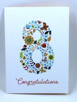 Card Baptism Flowers