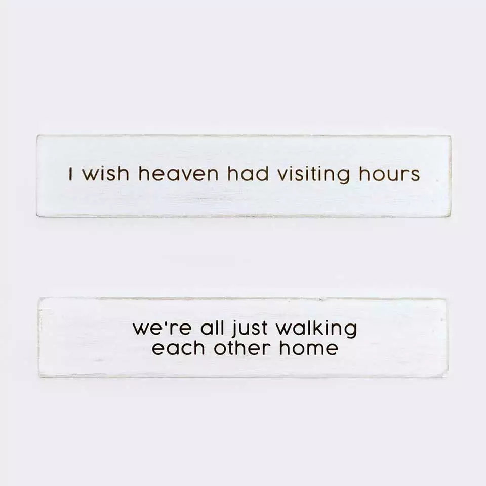 Adams & Co Reversible 2 In 1 I Wish Heaven / We're All Just 10x2 3 Adams & Co Reversible 2 In 1 I Wish Heaven / We're All Just 10x2