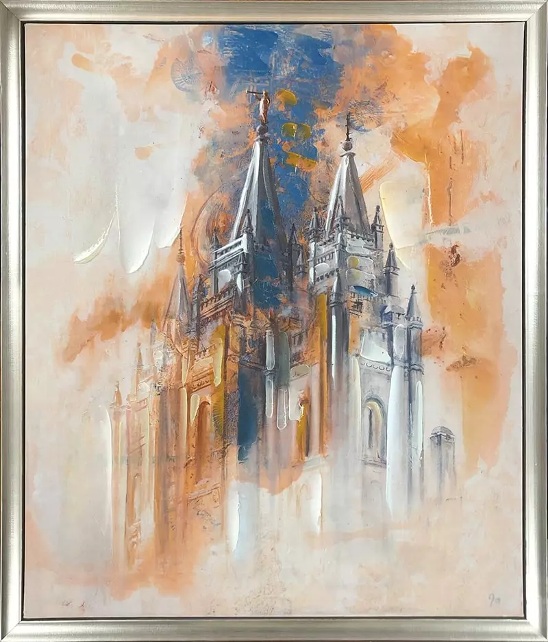 Jolynn Forman SLC Temple Renewed Enhanced Canvas 22x26 3 Jolynn Forman SLC Temple Renewed Enhanced Canvas 22x26