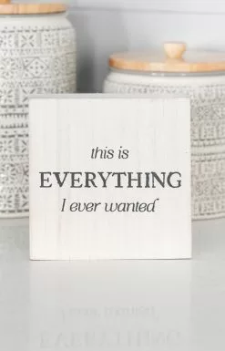 This Is Everything Decor White 6x6 Inch