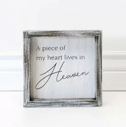 Adams & Co A Piece Of My Heart Lives In Heaven 7x7