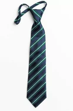 Great To Be 8 Baptism Tie Green Blue Stripes