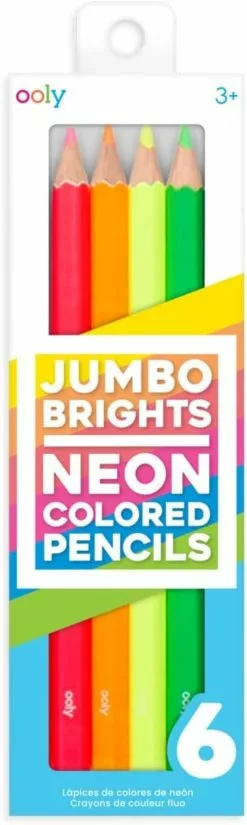 Jumbo Brights Neon Colored Pencils
