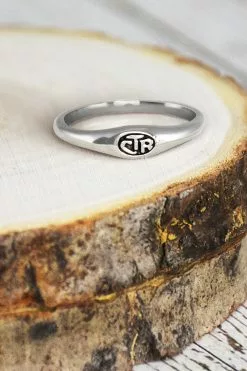 Micro Mini CTR Ring Sterling Silver Sizes 2-10