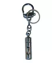 Oil Vial Keychain Window Chrome