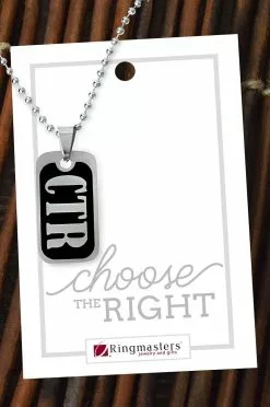 Necklace Dog Tag CTR Mini Silver