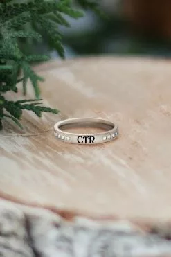 CTR Ring Twinkle Stainless Steel SIze 4.5-10