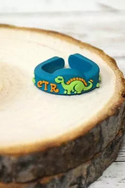 Adjustable Silicone CTR Ring Dinosaur