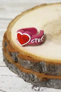 Adjustable Silicone CTR Ring Heart