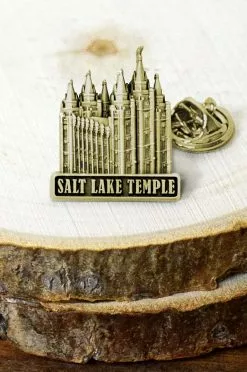 Pin Temple Salt Lake Antique Gold