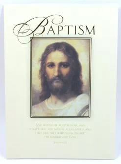 Greeting Card Baptism Hoffman Christ Foil