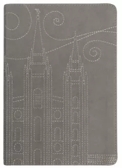 Gray Stitched Temple Journal