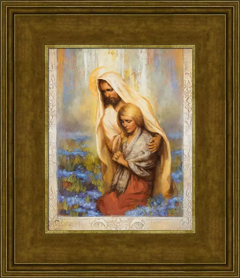 Annie Henrie Nader Forget Me Not 12x14 Framed Textured Print 3 Annie Henrie Nader Forget Me Not 12x14 Framed Textured Print