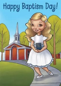 Jennifer Eichelberger Greeting Card Happy Baptism Day Girl