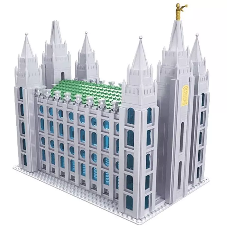 Brick'Em Young Salt Lake Temple Brick Set Large 3 Brick'Em Young Salt Lake Temple Brick Set Large
